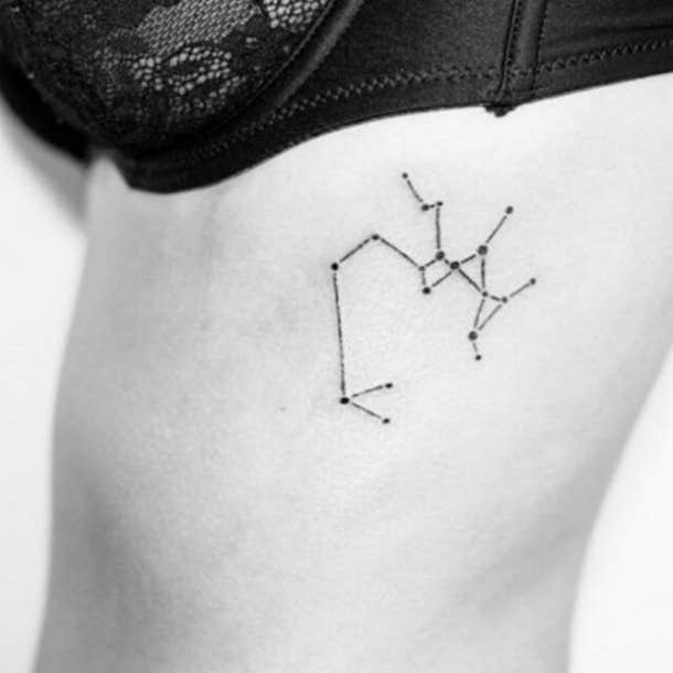 Sagittarius Constellation Temporary Tattoo Sticker  OhMyTat