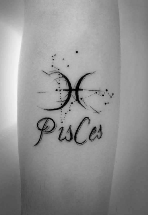 Colorful pisces tattoo  Tattoogridnet