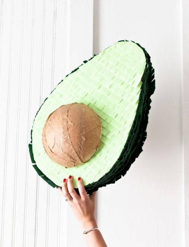 avocado pinata diy cinco de mayo decorations