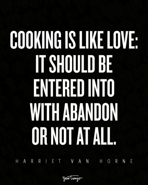 harriet van horne food and love quote