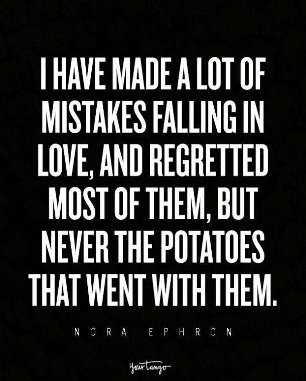 nora ephron food and love quote
