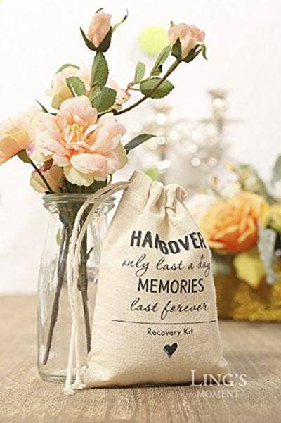 Vintage Floral Wedding Day Survival Kit Gift Hangover Emergency
