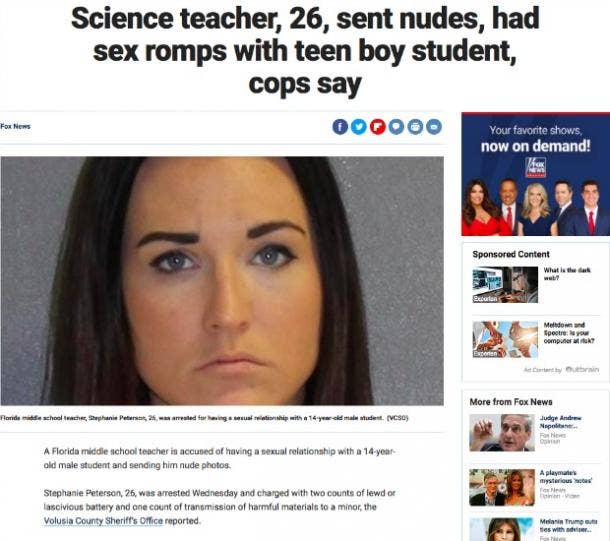 Science teacher, 26, sent nudes, had sex romps with teen boy student, cops ...