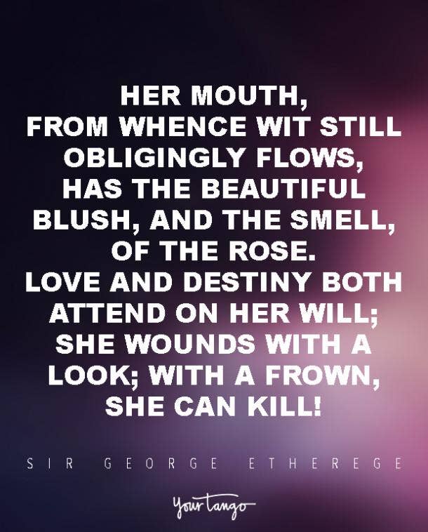 sir george etherege poems to make her fall in love