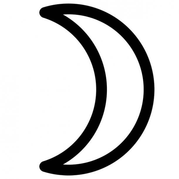 moon astrology symbol