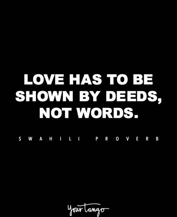 Swahili love proverb