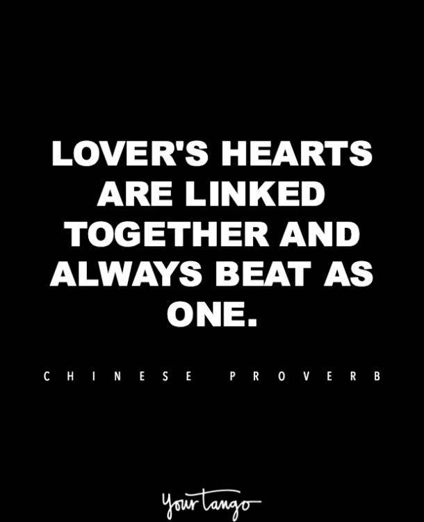 ​Chinese love proverb