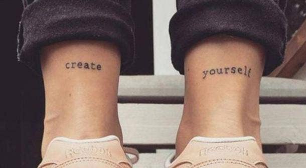 Create your own reality | Simple tattoos for guys, Small tattoos for guys,  Small tattoos