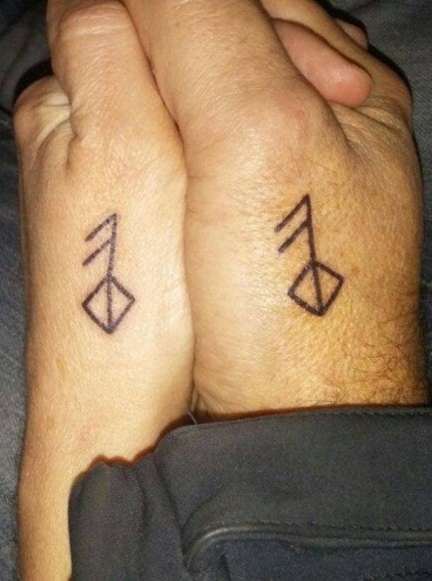 Love Rune tattoorunelove  Rune tattoo Couple tattoos unique Pair  tattoos