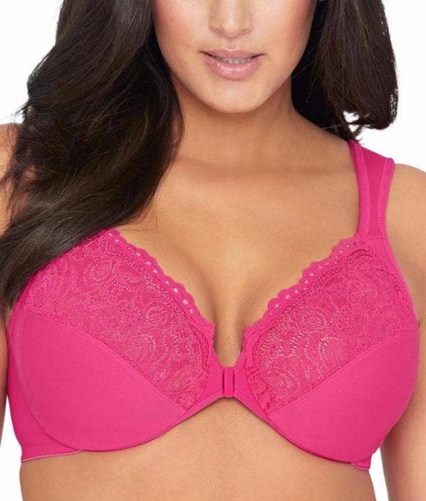 BREEZIES WILD ROSE Seamless Front Closure Bra