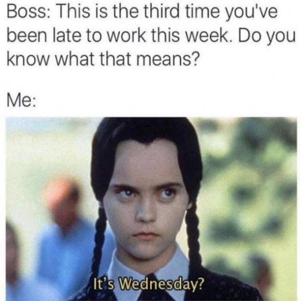 Wednesday memes funny jokes