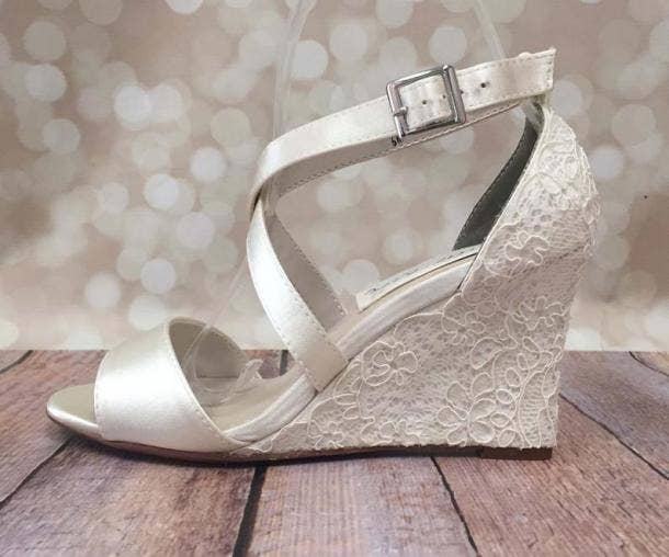 wedding wedge sandals