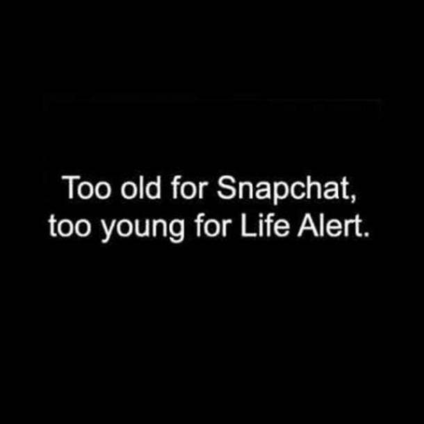 snapchat30歳の誕生日のミームのために古すぎる