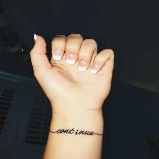 What is your opinion on the trend of getting semicolon tattoos? Do you see  their popularity as a positive sign of solidarity or just a bandwagon  people are jumping on? - Quora