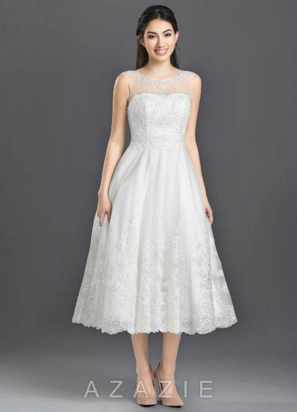 best tea length wedding dresses