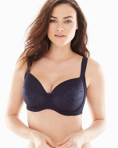 Breezies Wirefree Diamond Shimmer Unlined Support Bra 