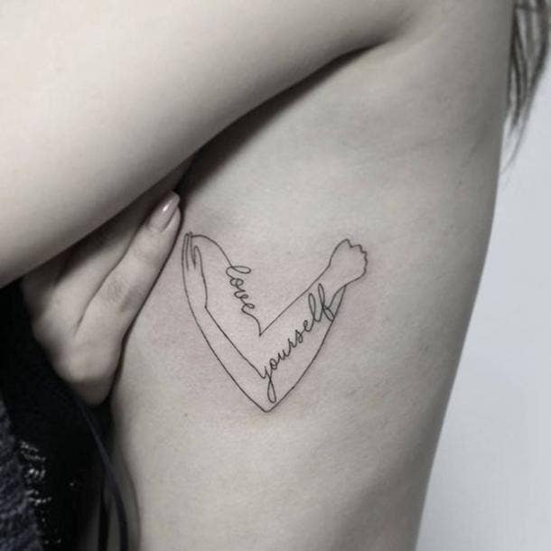 25 Meaningful Tattoos About Self Love To Remind You To Love Yourself As You  Are | YourTango
