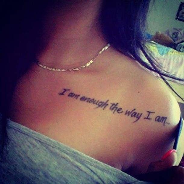 25 Meaningful Tattoos About Self Love To Remind You To Love Yourself As You Are Yourtango