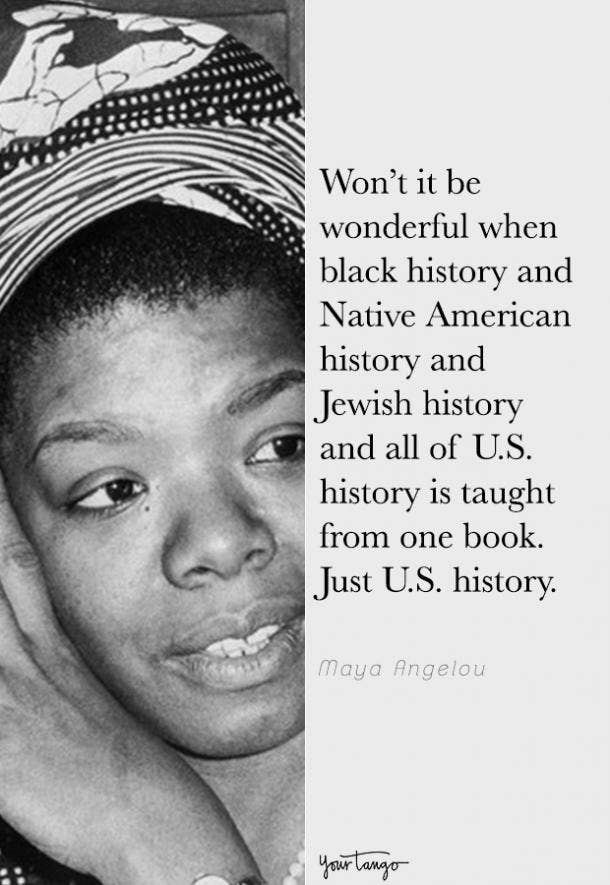 maya angelou black history month quote