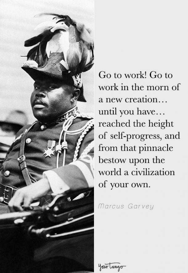 marcus garvey black history month quote