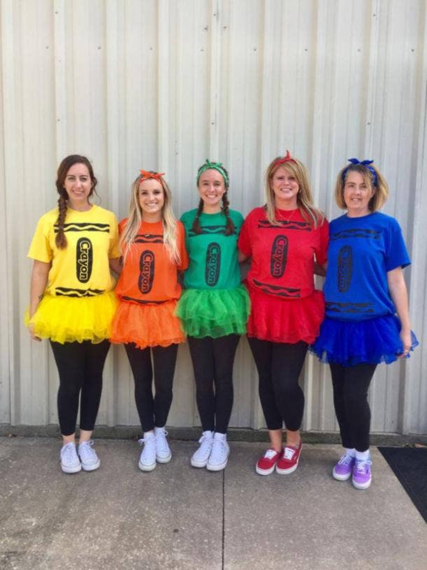 crayon group halloween costume