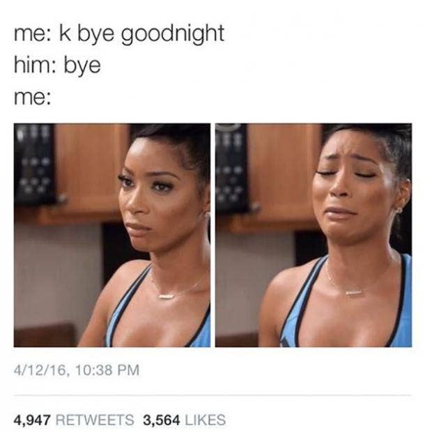 me k bye goodnight funny girlfriend memes