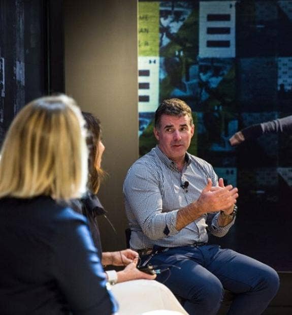 stephanie ruhle and kevin plank