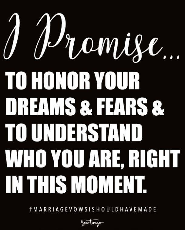 promises to make in vows