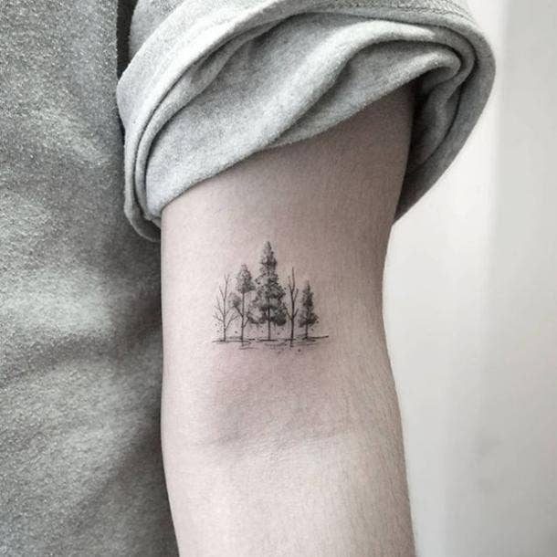 safari landscape tattoo