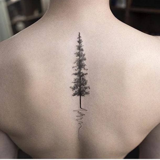 safari landscape tattoo