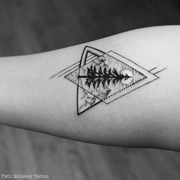 simple nature tattoo