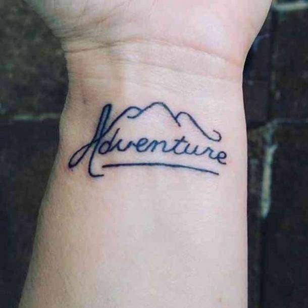 Adventure Mountain Tattoo Idea  Small forearm tattoos Small tattoos for  guys Tattoo sleeve designs