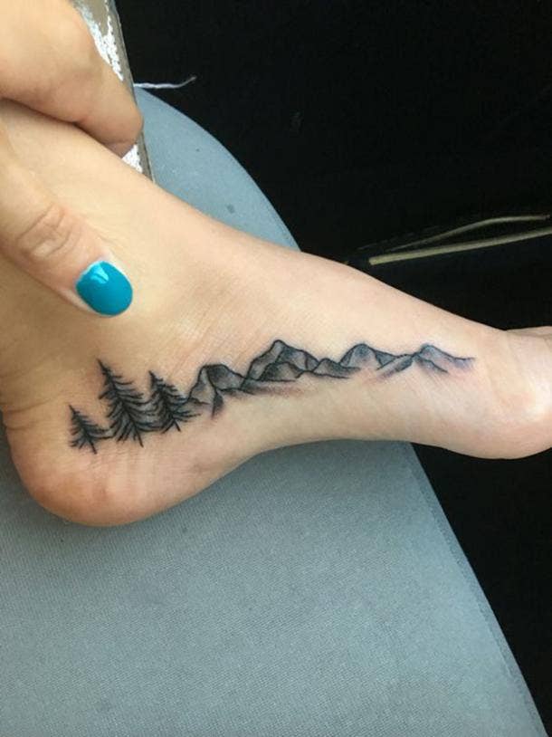 safari landscape tattoo