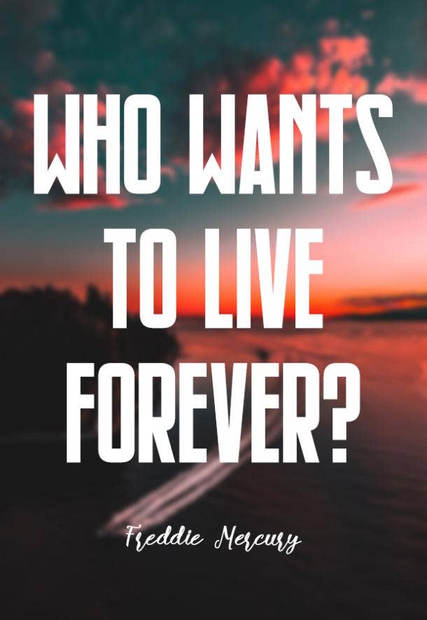 Queen Who Wants To Live Forever Rock Band Poster Freddie Mercury Music Lyrics