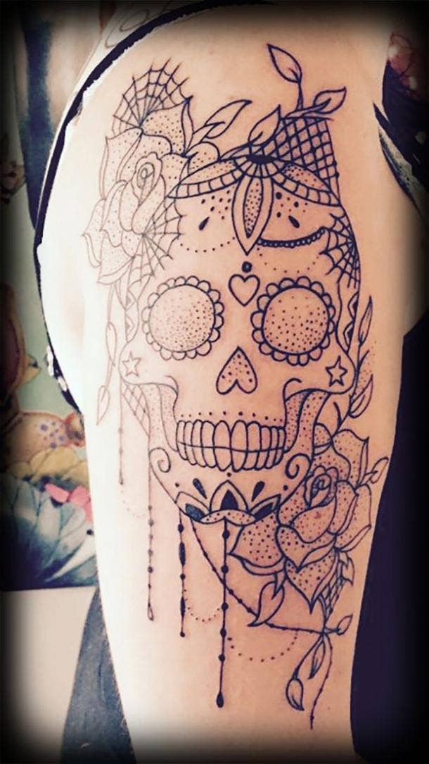 50 Best Sugar Skull Tattoo Designs & What The Tattoos Mean