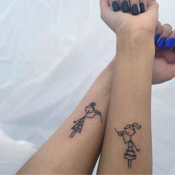 100 Small, Simple Brother and Sister Tattoo Ideas to Try With Your Kin |  Bored Panda