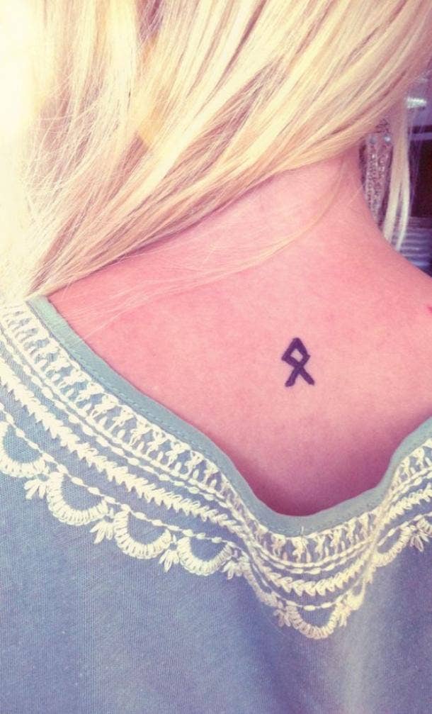 20 Rune Tattoos For Women Using The Viking Elder Futhark That Have Deep Meanings | YourTango 20 Rune Tattoos For Women Using The Viking Elder Futhark That Have Deep Meanings | YourTango