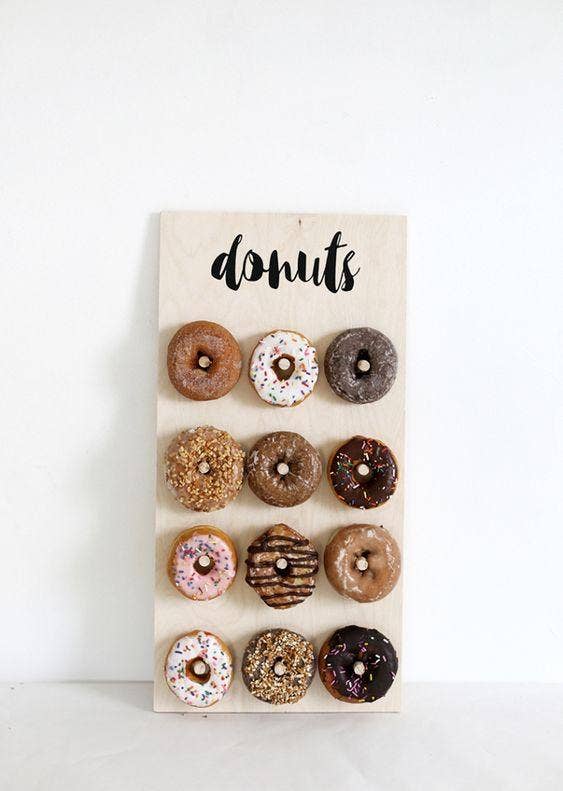 DIY Donut Wall adult birthday party idea