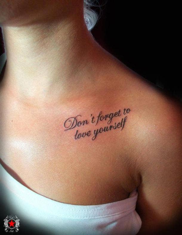 self love tattoos with deep meanings meaningful quote tattoos about self love