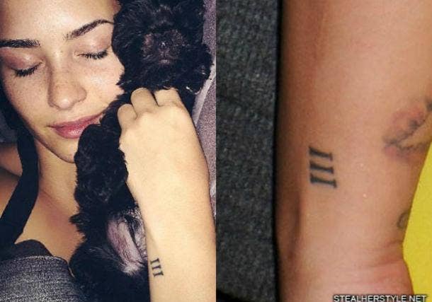 All Photos Of Demi Lovato's Tattoos And Their Meaning And Symbolism | YourTango All Photos Of Demi Lovato's Tattoos And Their Meaning And Symbolism | YourTango