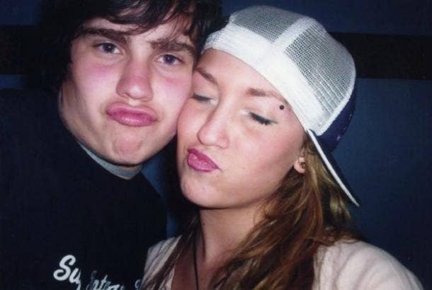 duck face selfie