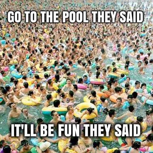 funny pool memes first day of summer memes