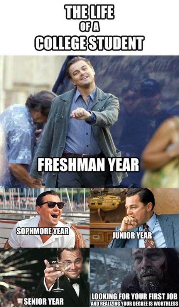 college senior meme blank