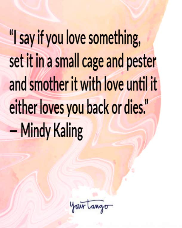 Mindy Kaling funny love quote