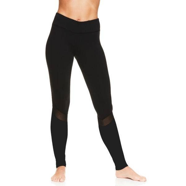 Elastic Waistband Spliced Mesh Yoga Leggings - PINKCOLADA – PINKCOLADA