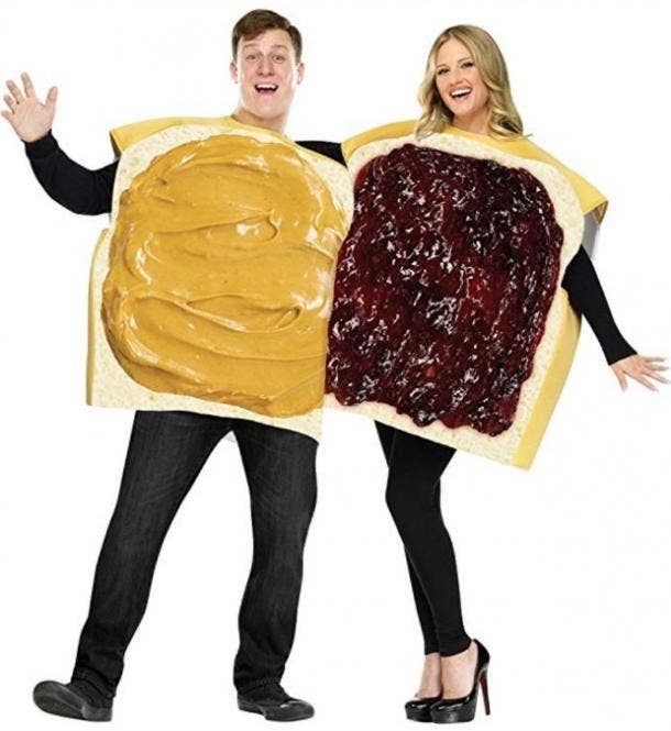 Peanut butter and jelly couples costume