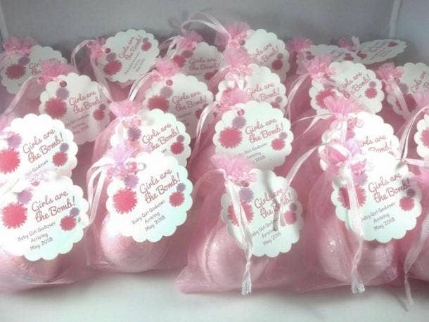 Baby shower favors bath bombs cheap