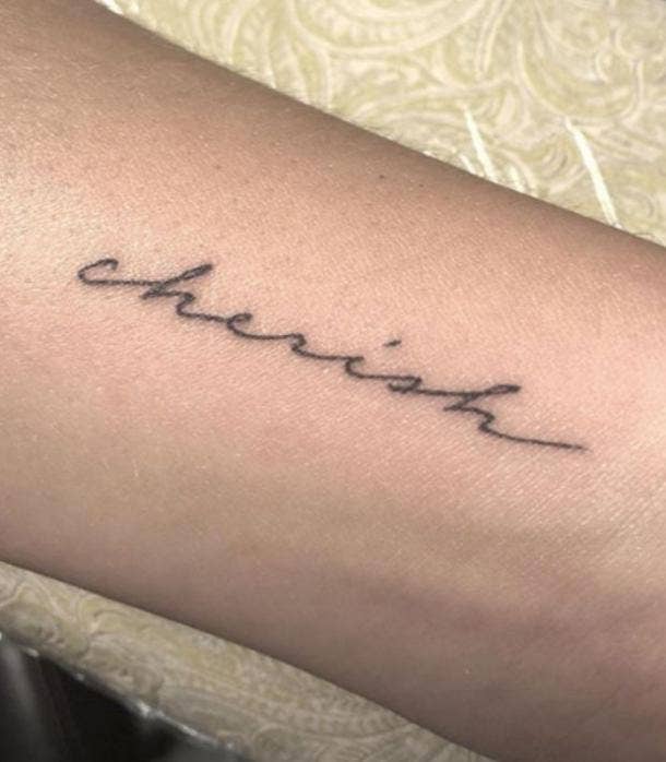 Simple words tattoo by Cholo  Tattoogridnet