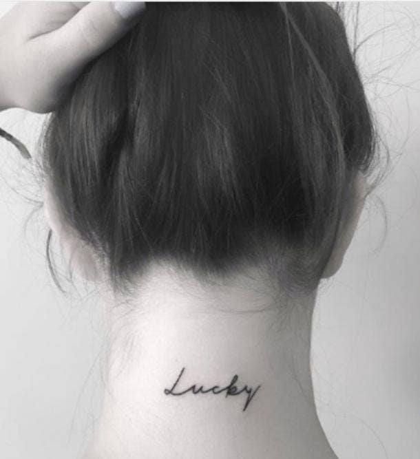 Meaningful Tattoos For Girls On Neck