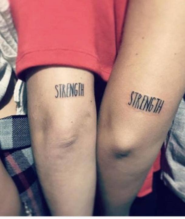 meaningful one-word tattoos